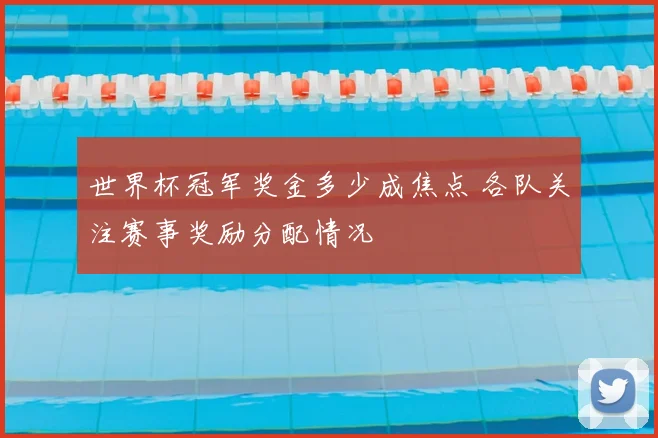 世界杯冠军奖金多少成焦点 各队关注赛事奖励分配情况